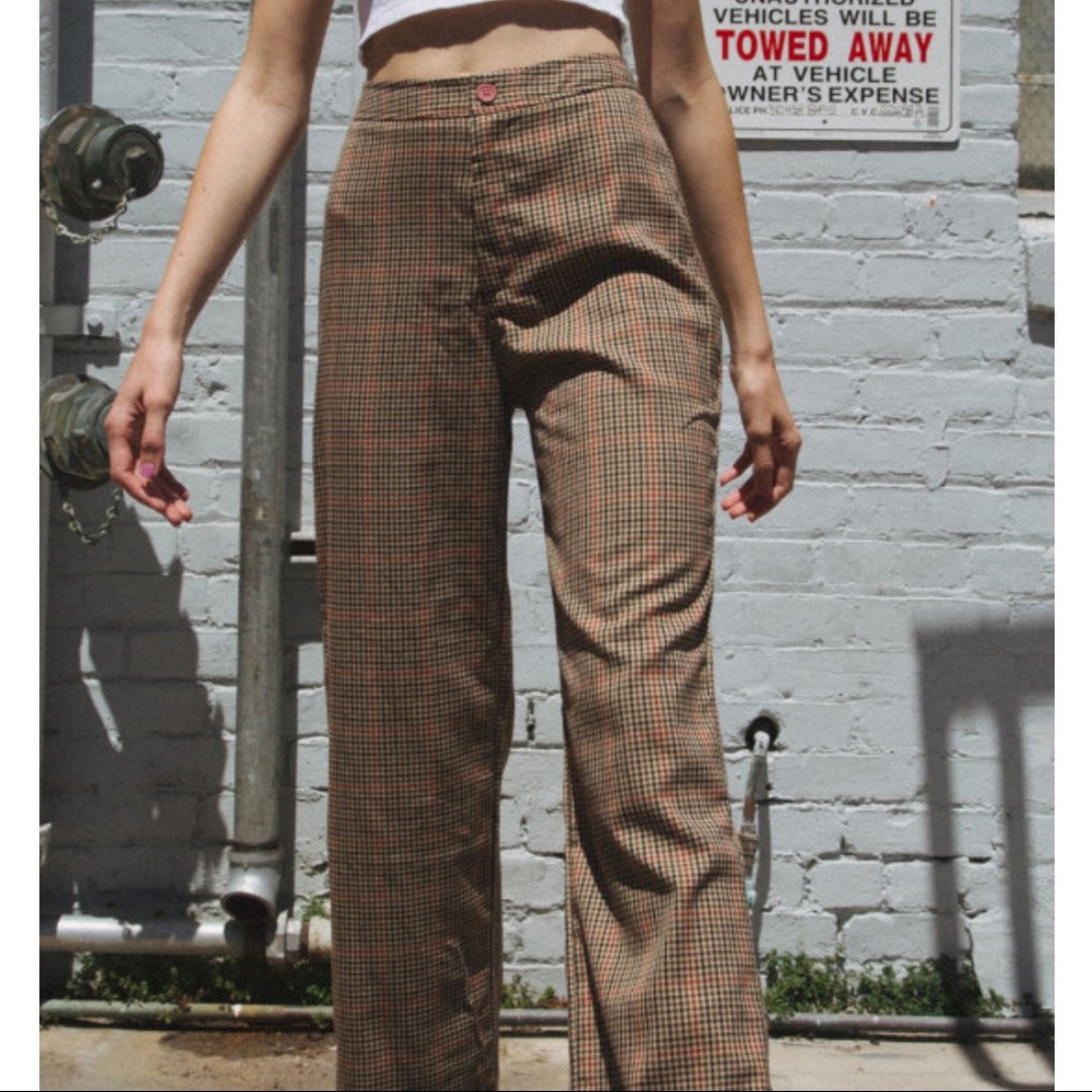 Brandy Plaid Tilden Pants